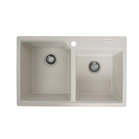 Гранитная мойка VALESO HARMONY 7850 матовая белая в точку