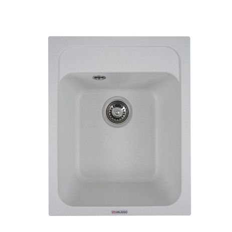Кухонная гранитная мойка VALESO KORRADO 4050 матовая Белоснежная