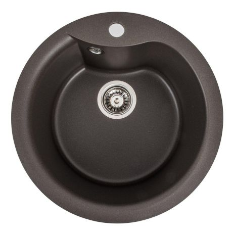 Кухонная гранитная мойка VALESO TURAS 480 матовая Темная Скала Кухонная гранитная мойка VALESO TURAS 480 матовая Темная Скала