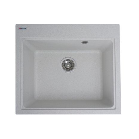 Мойка кухонная из гранита VALESO VESTA 5852 матовая Белая в точку