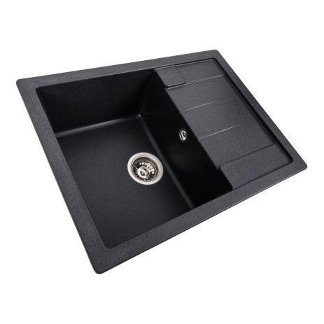 Гранитная кухонная мойка VALESO INTENSO 6550 матовая Карбон Гранитная кухонная мойка VALESO INTENSO 6550 матовая Карбон