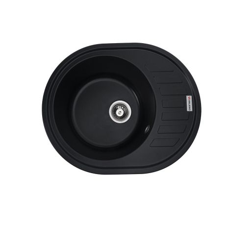 Кухонная гранитная мойка VALESO SOUL 6250, матовый черный цвет