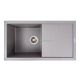 VALESO SOLID 7843: гранитная мойка для кухни, матовая, серый металлик