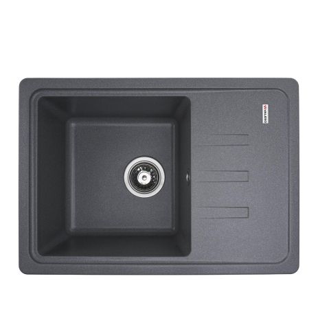 Гранитная мойка VALESO LIANA 6243 матовая Серый муссон для кухни