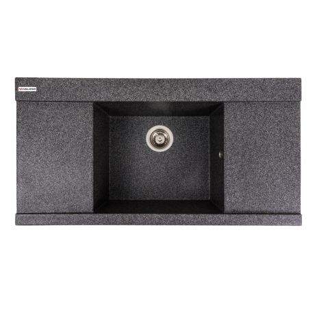 Гранитная кухонная мойка VALESO ATLAS 9651 матовая Графит
