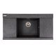 Гранитная кухонная мойка VALESO ATLAS 9651 матовая Графит