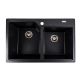 Кухонная гранитная мойка VALESO HARMONY 7850 матовая Карбон