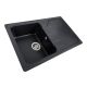 Кухонная гранитная мойка VALESO VERONA 7850 матовая Карбон