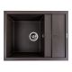 Кухонная гранитная мойка VALESO LOTOS 6550, матовая темная скала Кухонная гранитная мойка VALESO LOTOS 6550, матовая темная скала