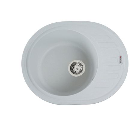 Гранитная кухонная мойка VALESO SOUL 6250, матовая белоснежная