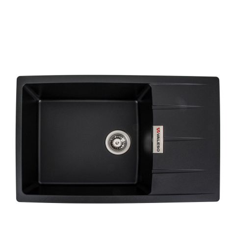 Кухонная мойка из гранита VALESO ROMA 7850, матовый черный Кухонная мойка из гранита VALESO ROMA 7850, матовый черный