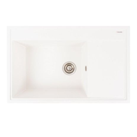 Гранитная кухонная мойка VALESO AZURIT 7950 матовая белая Гранитная кухонная мойка VALESO AZURIT 7950 матовая белая