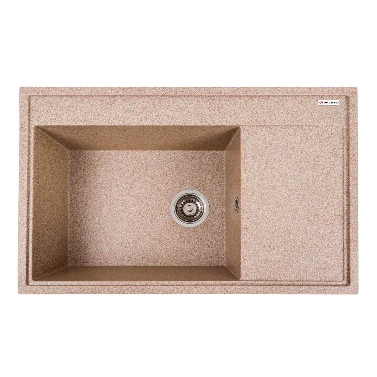 Мийка гранітна для кухні VALESO 7950 AZURIT матова Карамель Мийка гранітна для кухні VALESO 7950 AZURIT матова Карамель