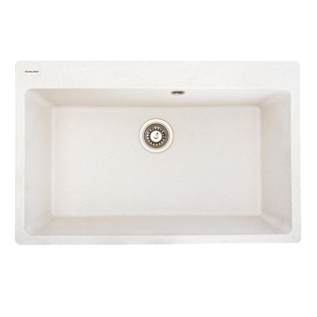 Белая гранитная мойка для кухни VALESO BOGEMA 7850 матовая