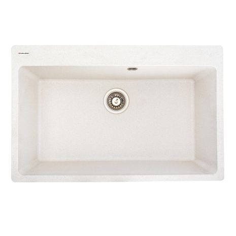 Белая гранитная мойка для кухни VALESO BOGEMA 7850 матовая