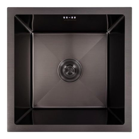 Кухонна мийка VALESO Handmade PVD чорна СМ 44*44 (під стільницю монтаж)