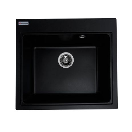 Кухонная мойка гранитная VALESO VESTA 5852 матовая Черная