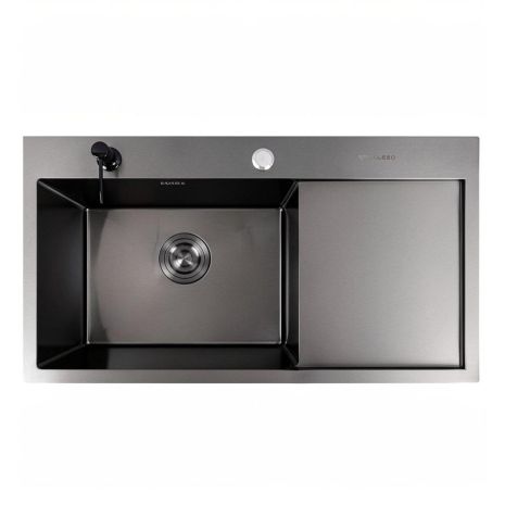 CM 78*43 L Мийка PVD чорна Valeso Handmade (3.0/0.8)