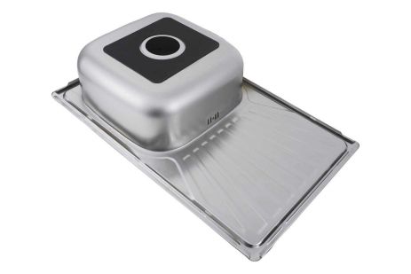 Прямоугольная кухонная мойка из нержавеющей стали Valeso САТИН 7848 (0,8/180 мм)