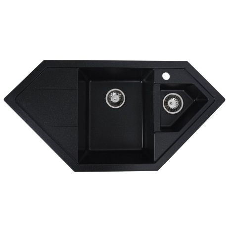 Кухонная мойка гранитная VALESO 9950 PANDORA Черный металлик матовая