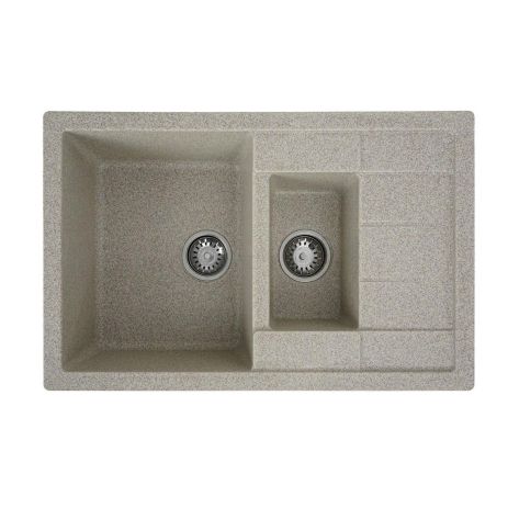 Кухонная гранитная мойка VALESO TOSKANA 7850W матовая Карамель