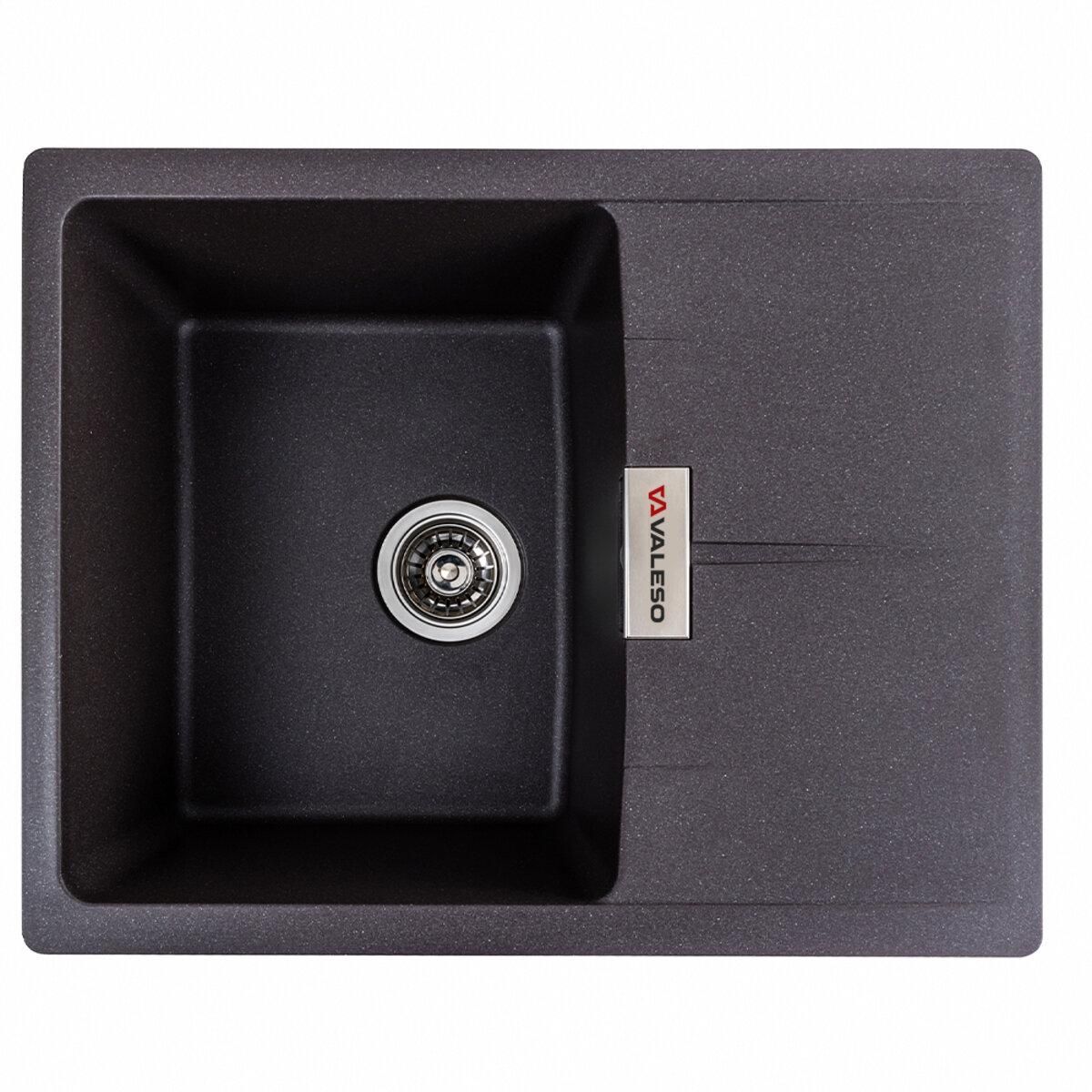 Кухонная гранитная мойка VALESO 6250 ZIRKONE матовый Гренадин Кухонная гранитная мойка VALESO 6250 ZIRKONE матовый Гренадин