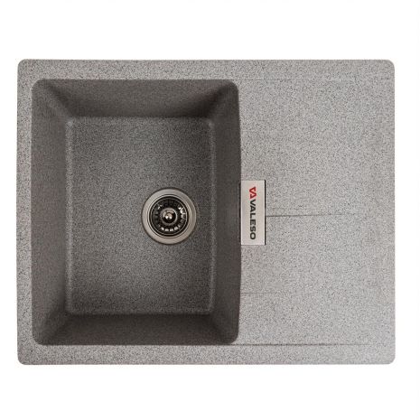 Гранитная кухонная мойка VALESO ZIRKONE 6250 матовая Серый Гранитная кухонная мойка VALESO ZIRKONE 6250 матовая Серый
