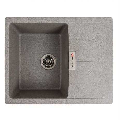 Гранітна мийка для кухні VALESO ZIRKONE 6250, матова сіра