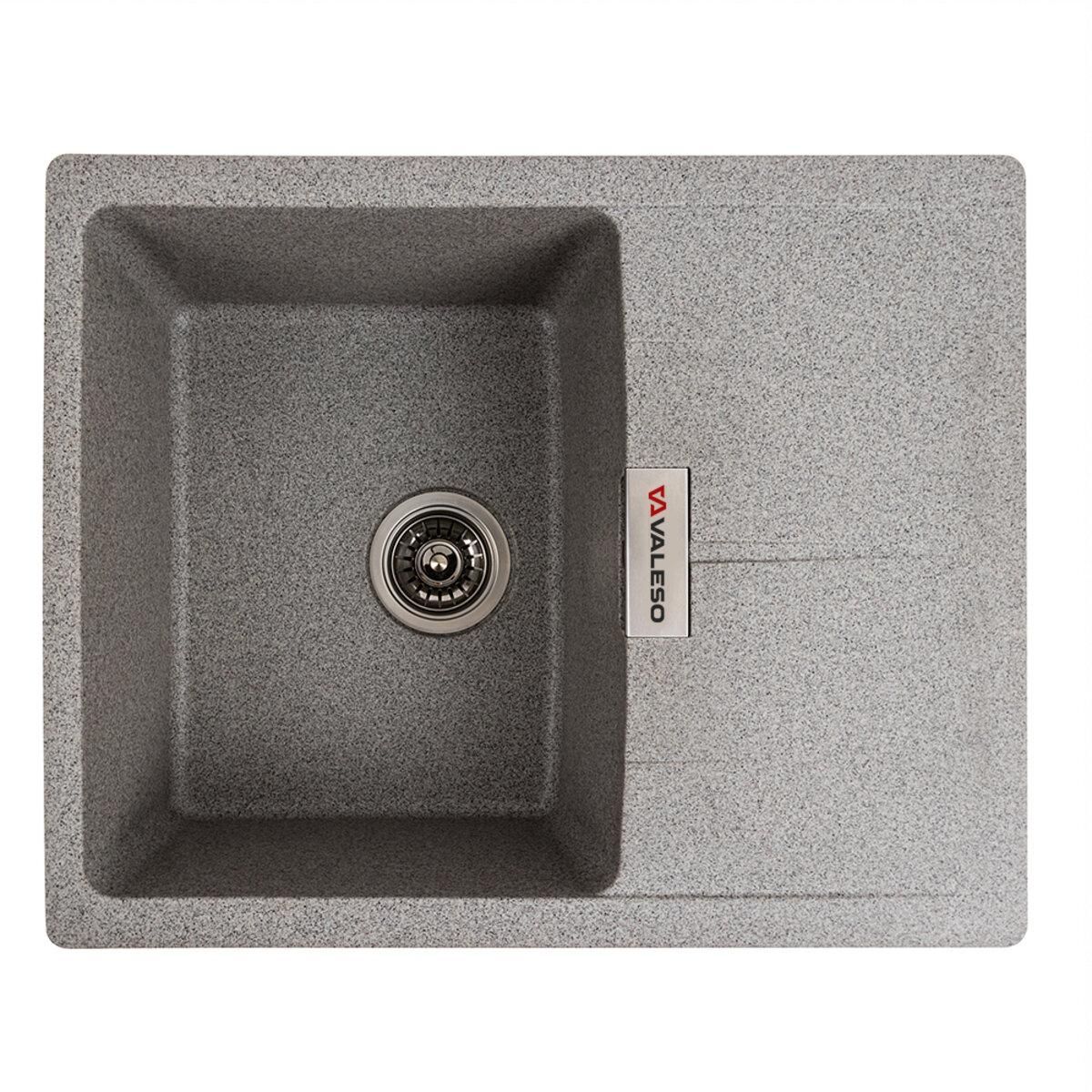 Гранитная кухонная мойка VALESO ZIRKONE 6250 матовая Серый Гранитная кухонная мойка VALESO ZIRKONE 6250 матовая Серый
