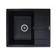 Чёрная матовая гранитная мойка VALESO ARIA 5851 для кухни