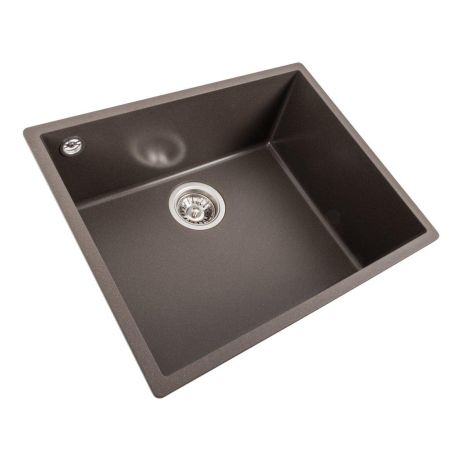 Матова гранітна мийка для кухні VALESO OASIS 5444, Темна скеля Матова гранітна мийка для кухні VALESO OASIS 5444, Темна скеля