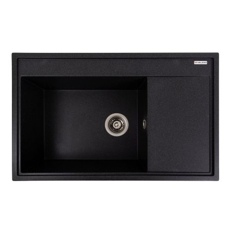 Кухонная гранитная мойка VALESO AZURIT 7950 матовая Карбон