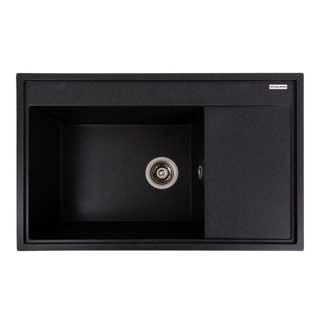 Кухонная гранитная мойка VALESO AZURIT 7950 матовая Карбон
