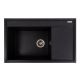 Кухонная гранитная мойка VALESO AZURIT 7950 матовая Карбон