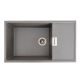 Гранитная мойка для кухни VALESO DIAMOND 8650 матовая Серый металлик