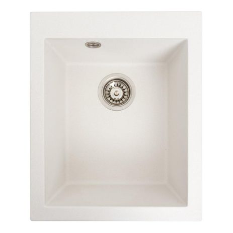 Белоснежная гранитная мойка для кухни VALESO SOKIL 4150 Матовое покрытие