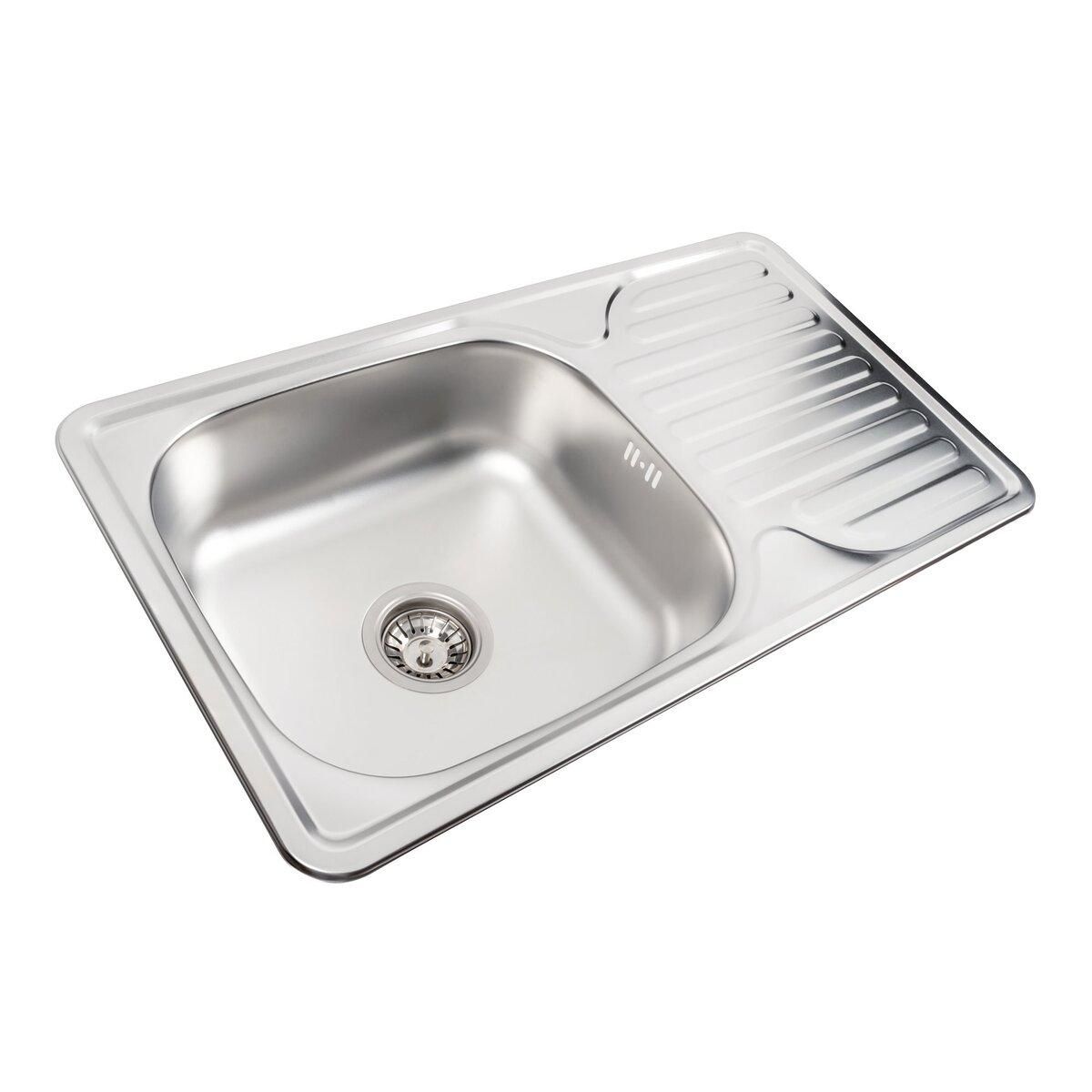 Кухонна мийка з нержавіючої сталі Valeso САТИН 7642 (0,8/180 мм) Кухонна мийка з нержавіючої сталі Valeso САТИН 7642 (0,8/180 мм)