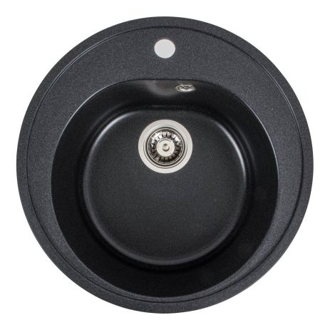 Кухонная гранитная мойка VALESO LUNA 510 матовая, Карбон