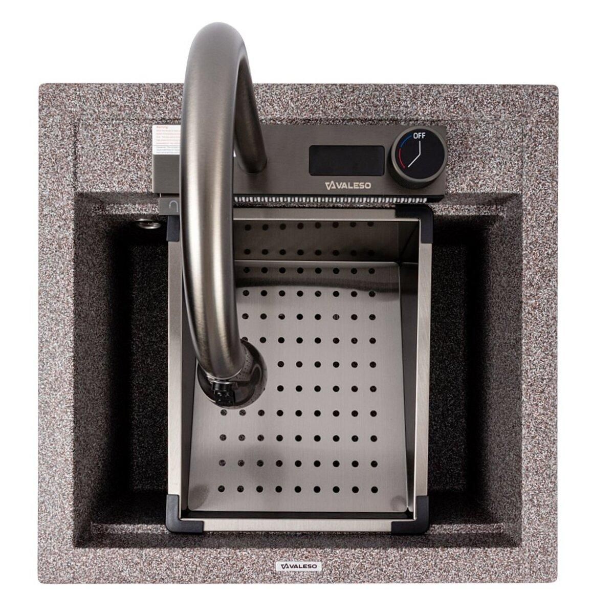 Гранитная кухонная мойка VALESO 5149 VIVA микс Гранитная кухонная мойка VALESO 5149 VIVA микс