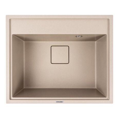 Кухонная гранитная мойка VALESO SHERLIT 6050 матовая Титан Кухонная гранитная мойка VALESO SHERLIT 6050 матовая Титан