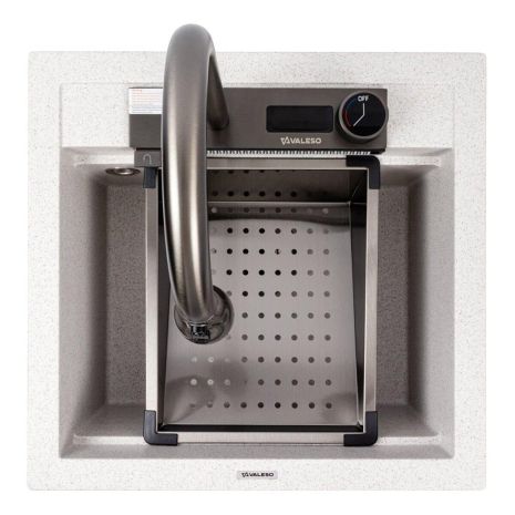 Кухонна гранітна мийка VALESO 5149 VIVA топаз (українська)