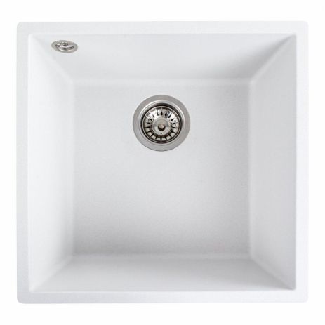 Гранитная мойка для кухни VALESO RUBA 4040 матовая Белоснежная