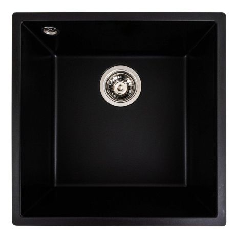 Кухонная мойка из гранита VALESO 4040 RUBA черный матовый