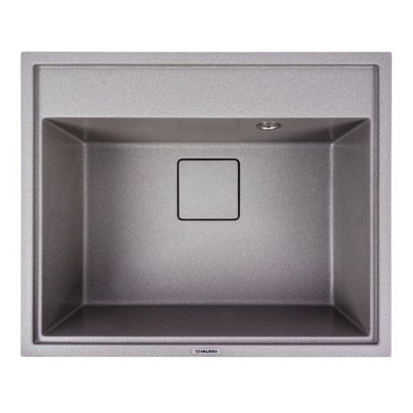 Кухонная гранитная мойка VALESO SHERLIT 6050, цвет Серый Мусон, матовая поверхность