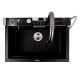 Кухонная гранитная мойка VALESO IRENA 6846 матовая Черного цвета Кухонная гранитная мойка VALESO IRENA 6846 матовая Черного цвета