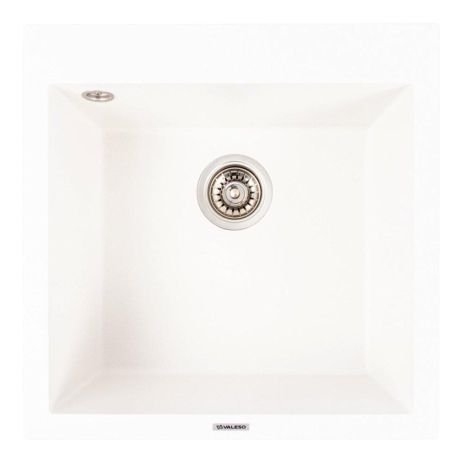 Кухонная гранитная мойка VALESO GALAX 5050 матовая Белоснежная