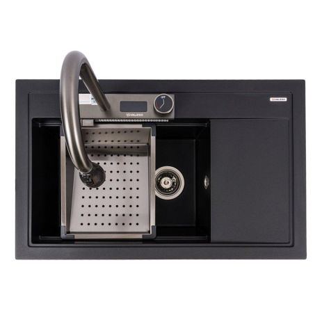 Черная матовая кухонная мойка VALESO ATRUM 7950 Черная матовая кухонная мойка VALESO ATRUM 7950