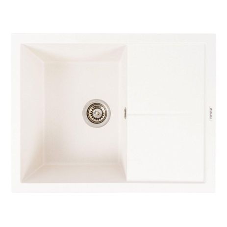 Гранитная мойка для кухни матовая VALESO CRIPTA 6550 Белоснежная