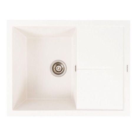 Мийка гранітна матова VALESO CRIPTA 6550 білосніжна