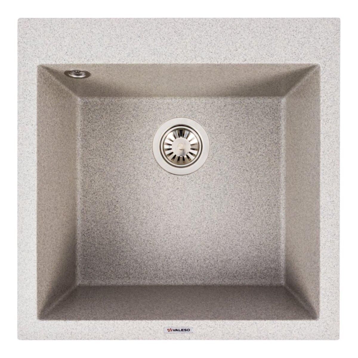 Кухонная гранитная мойка VALESO GALAX 5050, матовая серая Кухонная гранитная мойка VALESO GALAX 5050, матовая серая